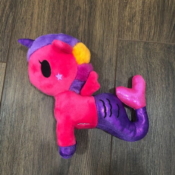 Aurora Tokidoki Unicorn Horse Mermaid Plush Plushie Stuffed Animal Pink 10" - Picture 1 of 7